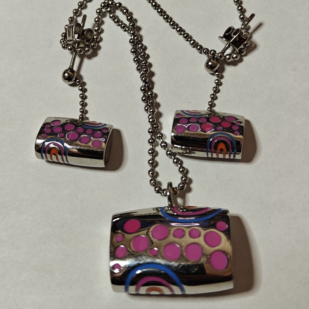 Swatch Bijoux Earrings & Necklace Jewelry Set